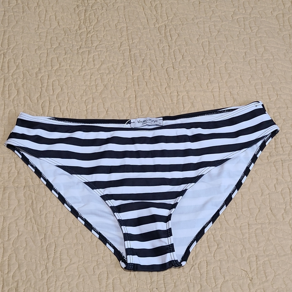 Verano Playa striped bikini bottoms size XL